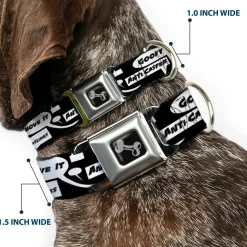 Dog Bone Seatbelt Buckle Collar - Skater Bubbles