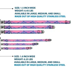 Dog Bone Seatbelt Buckle Collar - Washington MT. RAINIER Sunset Landscape