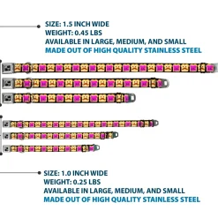 Dog Bone Seatbelt Buckle Collar - Peanut Butter w/Mustache & Jelly