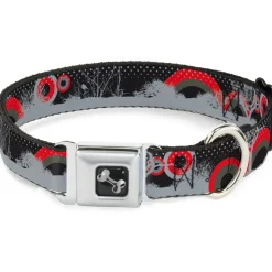 Dog Bone Seatbelt Buckle Collar - Starry Forest