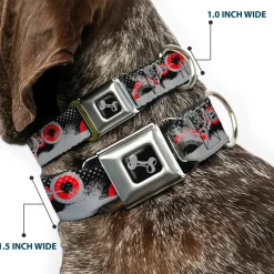 Dog Bone Seatbelt Buckle Collar - Starry Forest