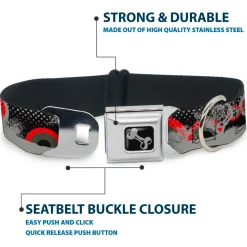 Dog Bone Seatbelt Buckle Collar - Starry Forest