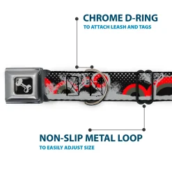 Dog Bone Seatbelt Buckle Collar - Starry Forest