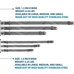 Dog Bone Seatbelt Buckle Collar - Eighties 7 Black/White