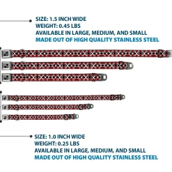 Dog Bone Seatbelt Buckle Collar - Corset Lace Up Red Plaid/Black