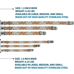 Dog Bone Seatbelt Buckle Collar - Driftwood Grain