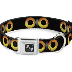 Dog Bone Seatbelt Buckle Collar - Owl Eyes 2