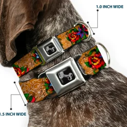Dog Bone Seatbelt Buckle Collar - TJ-Stars