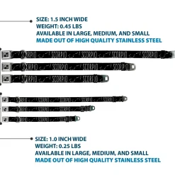 Dog Bone Seatbelt Buckle Collar - Zodiac SCORPIO/Constellation Black/White