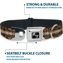 Dog Bone Seatbelt Buckle Collar - Snake Skin 2