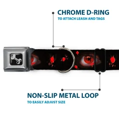 Dog Bone Seatbelt Buckle Collar - Genjutsu Eye