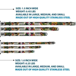 Dog Bone Seatbelt Buckle Collar - Death or Glory Gray