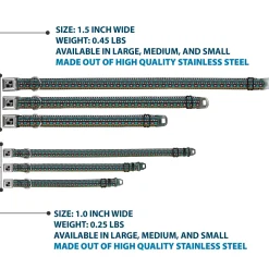 Dog Bone Seatbelt Buckle Collar - Geometric5 Gray/Teal/White/Pink/Yellow