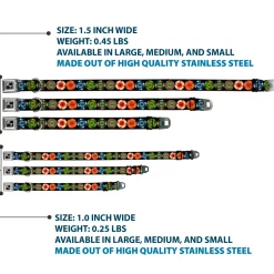 Dog Bone Seatbelt Buckle Collar - Poker Chips 1