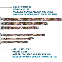 Dog Bone Seatbelt Buckle Collar - Trust No One Pink