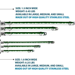 Dog Bone Seatbelt Buckle Collar - Colorado Solid Mountains Green/White