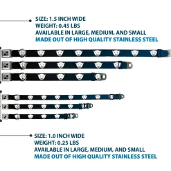 Dog Bone Seatbelt Buckle Collar - Polar Bear Repeat Black/Blue Fade