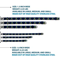 Dog Bone Seatbelt Buckle Collar - Pennsylvania Flags/Black