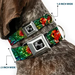 Dog Bone Seatbelt Buckle Collar - TJ-Bird Kiss