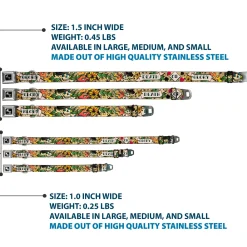 Dog Bone Seatbelt Buckle Collar - Death or Glory Tan