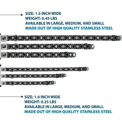 Dog Bone Seatbelt Buckle Collar - Floral Collage Black/Gray/White