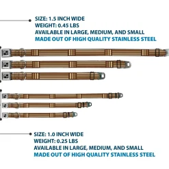 Dog Bone Seatbelt Buckle Collar - Stripe Blocks Browns