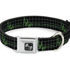 Dog Bone Seatbelt Buckle Collar - Flatline