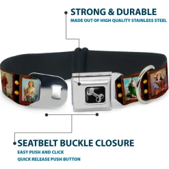 Dog Bone Seatbelt Buckle Collar - Saint Blocks