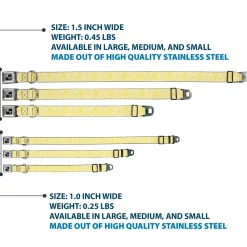 Dog Bone Seatbelt Buckle Collar - Ditsy Floral Yellow/White/Brown