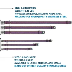 Dog Bone Seatbelt Buckle Collar - Aztec 15 Blues/Yellow/Orange/Gray