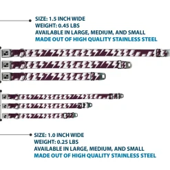 Dog Bone Seatbelt Buckle Collar - Lightning Bolts Sketch Plum/White