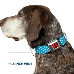 Dog Collar DYYR-Minnie Mouse Bow Full Color Black/Red - Minnie Mouse Dots Blue/Black/White
