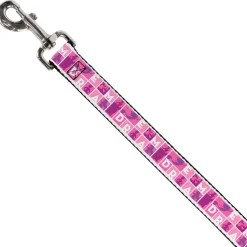 Dog Leash - Disney DREAM Princess Silhouette Poses Pinks/White