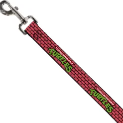 Dog Leash - TEENAGE MUTANT NINJA TURTLES Brick Title Logo Red