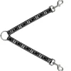 Dog Leash Splitter - 100 Dollar Bill X-Ray Black/White