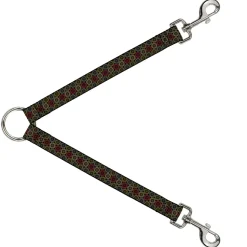 Dog Leash Splitter - Aboriginal Black/Cream/Multi Color