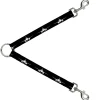 Dog Leash Splitter - Airplane Silhouette Black White