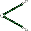 Dog Leash Splitter - Aliens Head Scattered Galaxy2/Green/Black