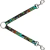 Dog Leash Splitter - Aliens & UFO's Galaxy/Green/Black/White