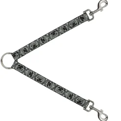Dog Leash Splitter - Americana Federal Reserve Seal Weathered Gray/Black