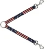 Dog Leash Splitter - Americana Rustic Stars & Stripes