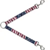 Dog Leash Splitter - American Flag Vertical C/U