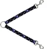 Dog Leash Splitter - American Flag Vivid Stars Blue/White