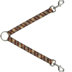 Dog Leash Splitter - Americana Plaid X