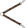 Dog Leash Splitter - Americana Eagle & Flag Rustic Wood Grain