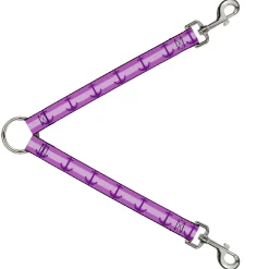 Dog Leash Splitter - Anchor/Stripe Pinks/Purple
