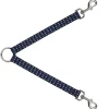 Dog Leash Splitter - Anchors Navy/White