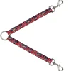 Dog Leash Splitter - Angry Bunnies Purple/Red/Blue