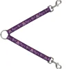 Dog Leash Splitter - Angry Girl Purple/Pink