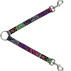 Dog Leash Splitter - Animal Skins & Stripes 2